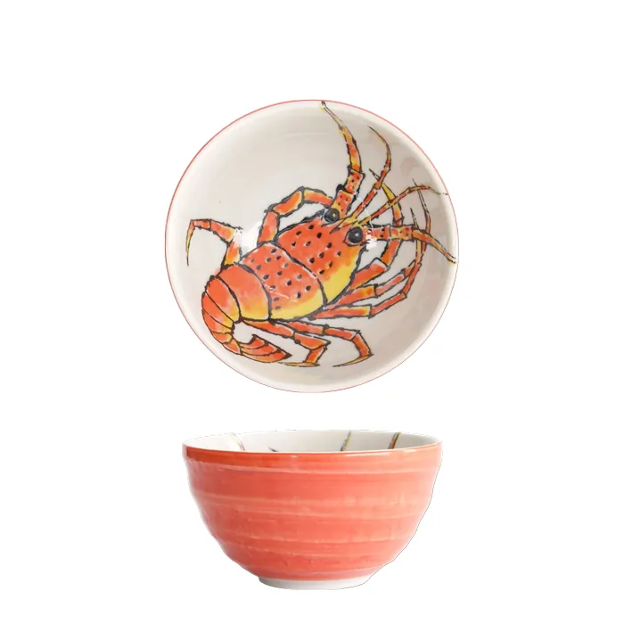 BOL JAPONÉS 11.2x 6.2cm 300ml LOBSTER RED. «TOKYO DESING»