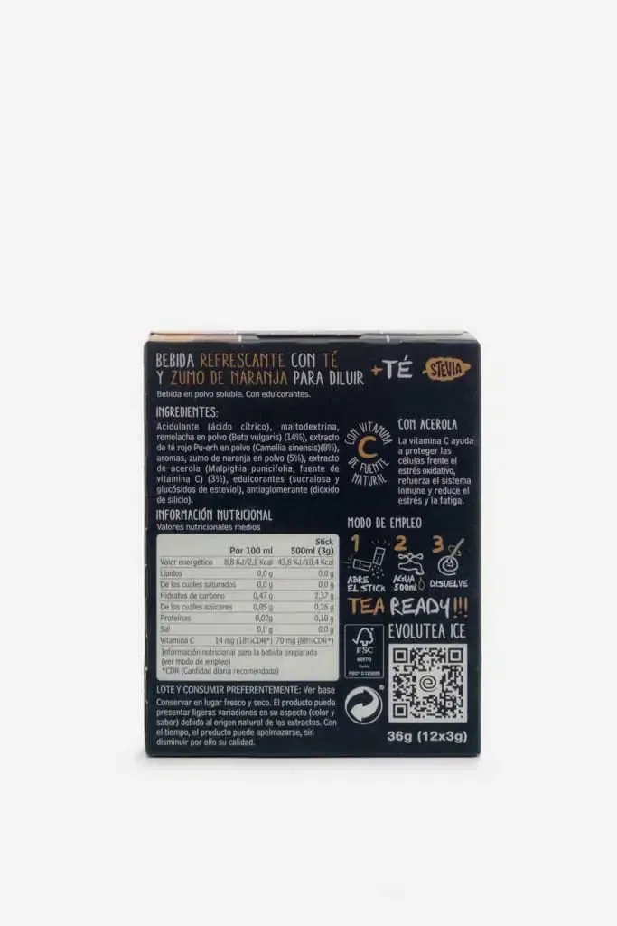 Té rojo Naranja instantáneo «Evolutea» - Imagen 7