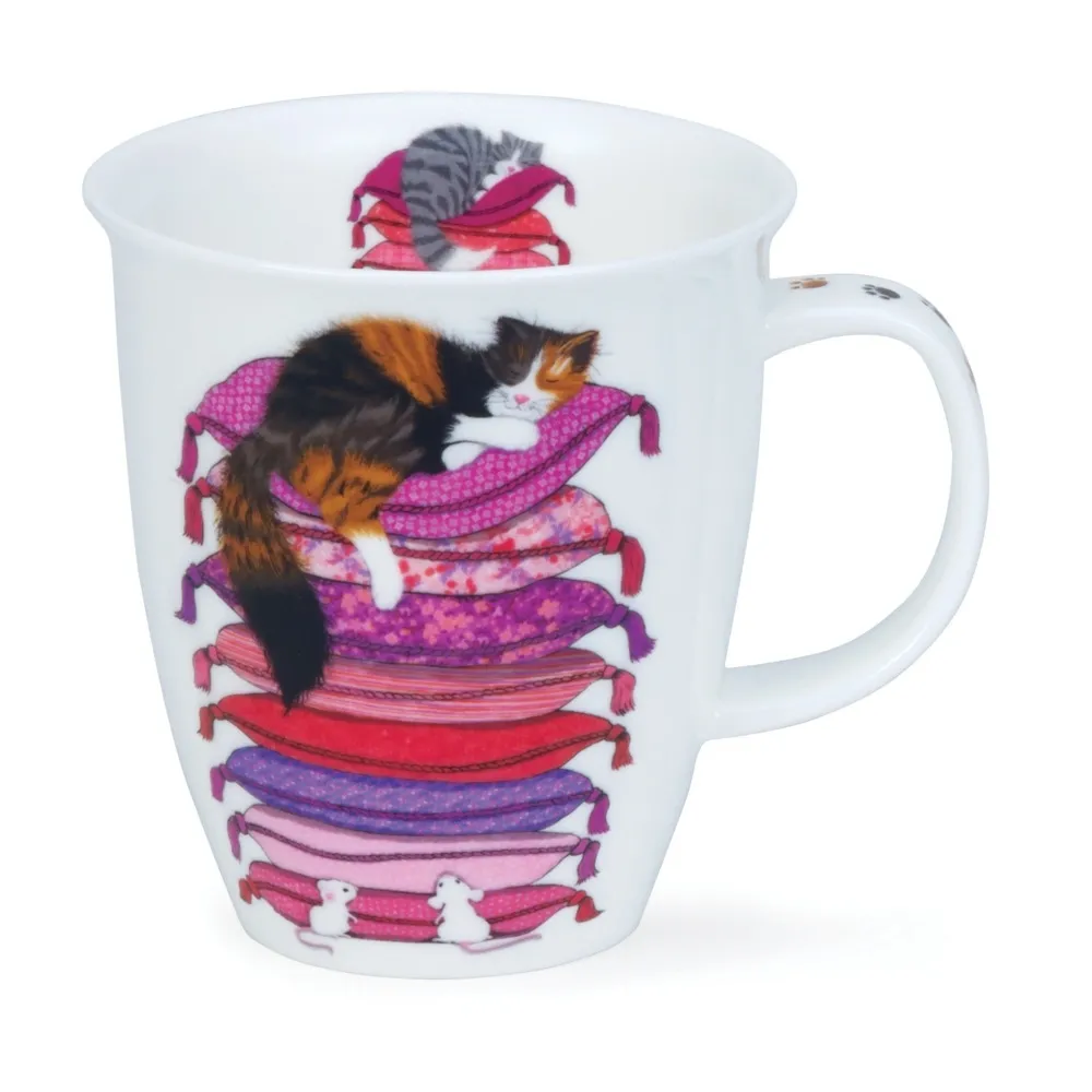 TAZA NEVIS SLEEPY CATS ROSA 0,48 L. «DUNOON»