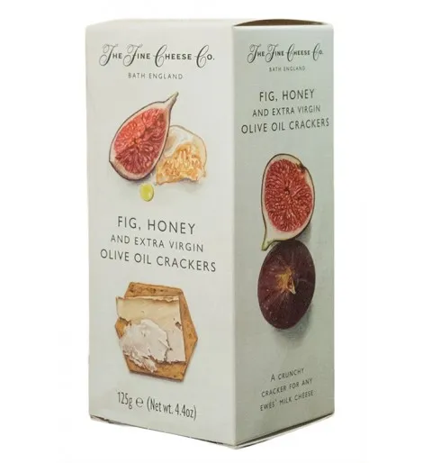 CRACKERS DE ACEITE DE OLIVA VIRGEN EXTRA, HIGOS Y MIEL 125 G