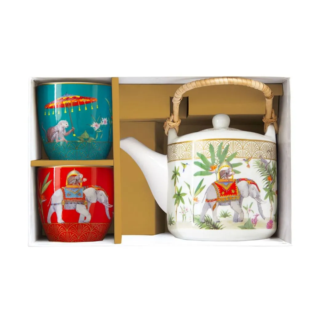 Juego de té Marajah. Tetera con filtro 600 ml. + 2 tazas «Easy Life» - Imagen 2