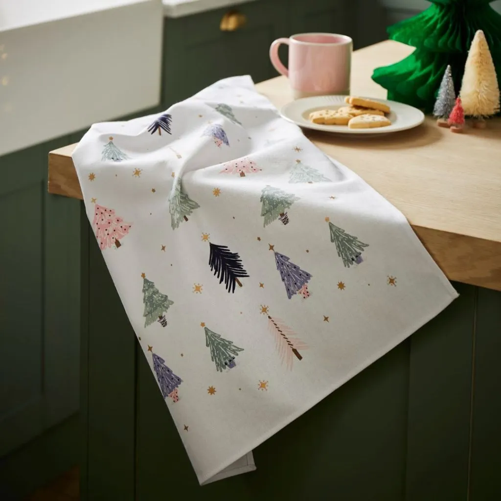 Paño de cocina-Tea Towel Frosty trees 100% algodón «Ulster Weavers» - Imagen 2