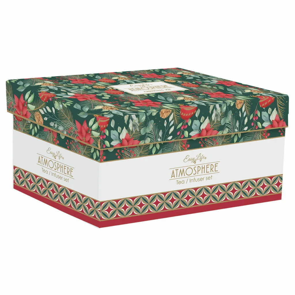 Juego tetera con asa de bambú y dos tazas Easy Life «Christmas Joy» - Imagen 4