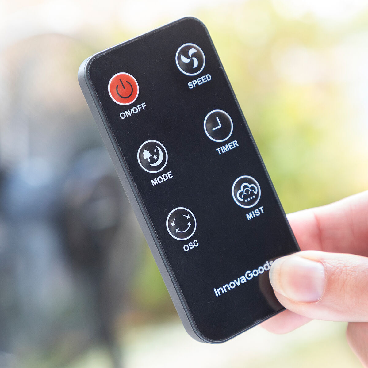 Ventilador Nebulizador de Pie con Mando a Distancia InnovaGoods Mistinn Negro 90 W 2,8 L - Imagen 2