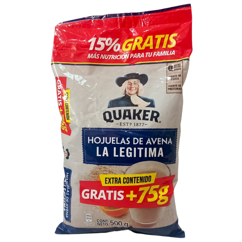 Hojuelas de Avena La Legitima QUAKER, 500g
