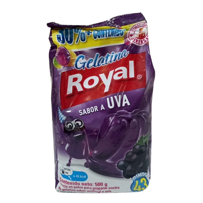 Gelatina de Uva ROYAL, 500g