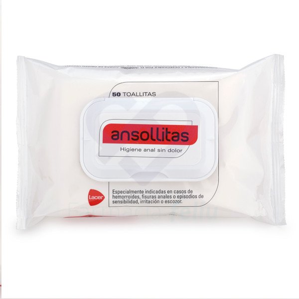Ansollitas Toallitas Higiene Anal, 50 unidades