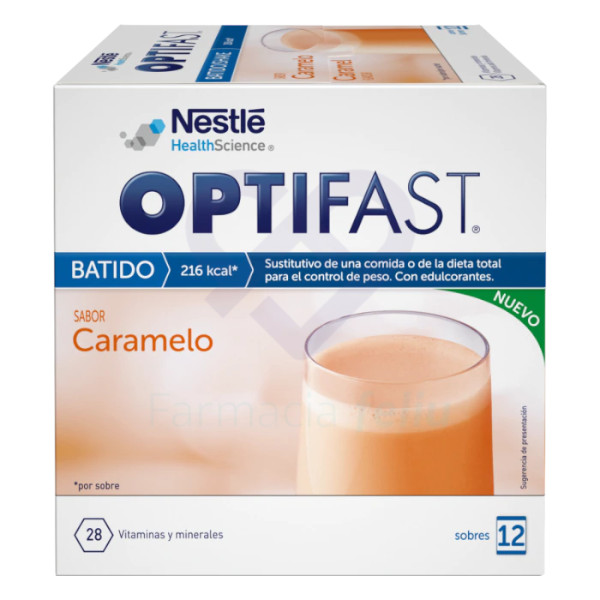 Batido Optifast Caramelo, 12 Sobres