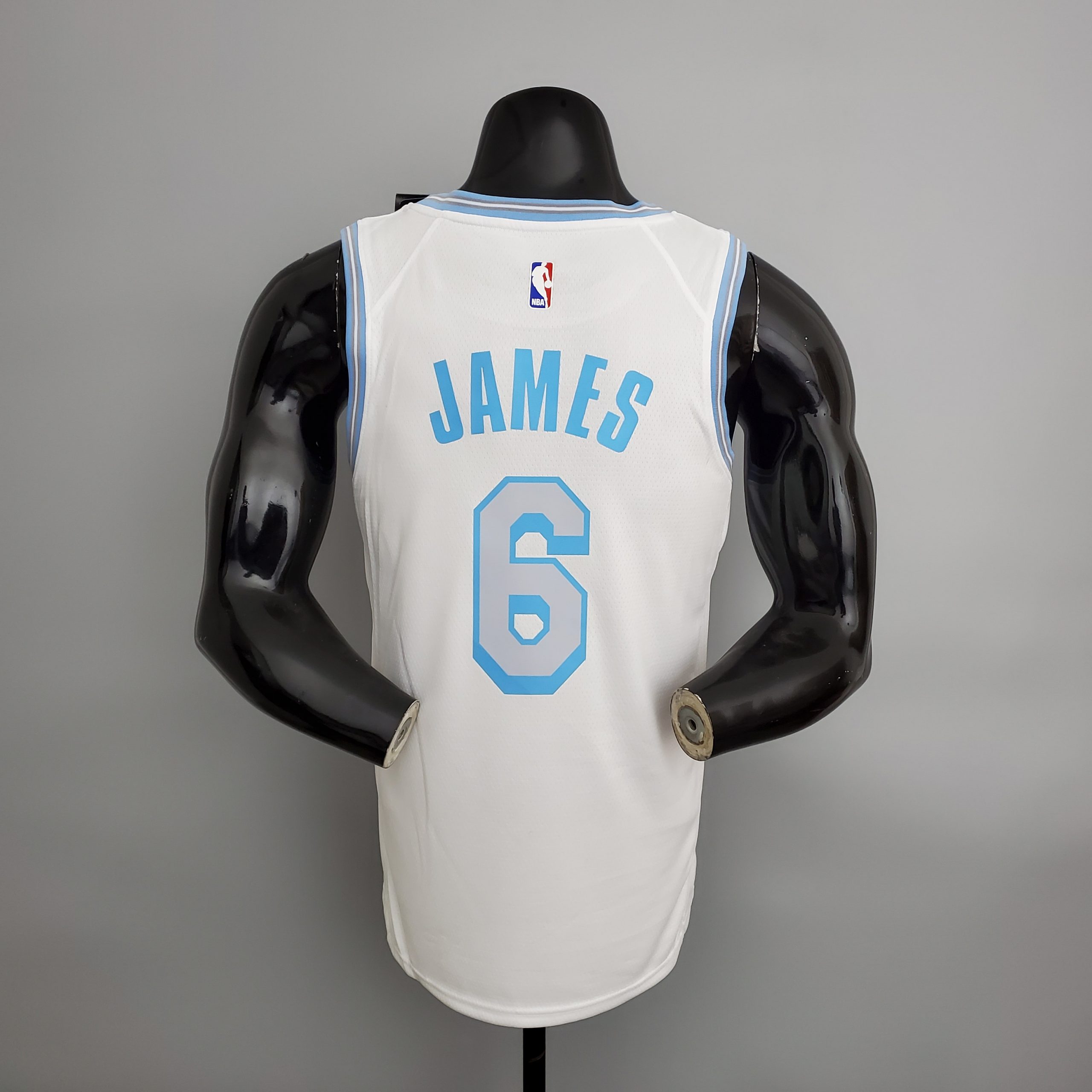 Camiseta Los Angeles Lakers James #6 Retro White - Imagen 2