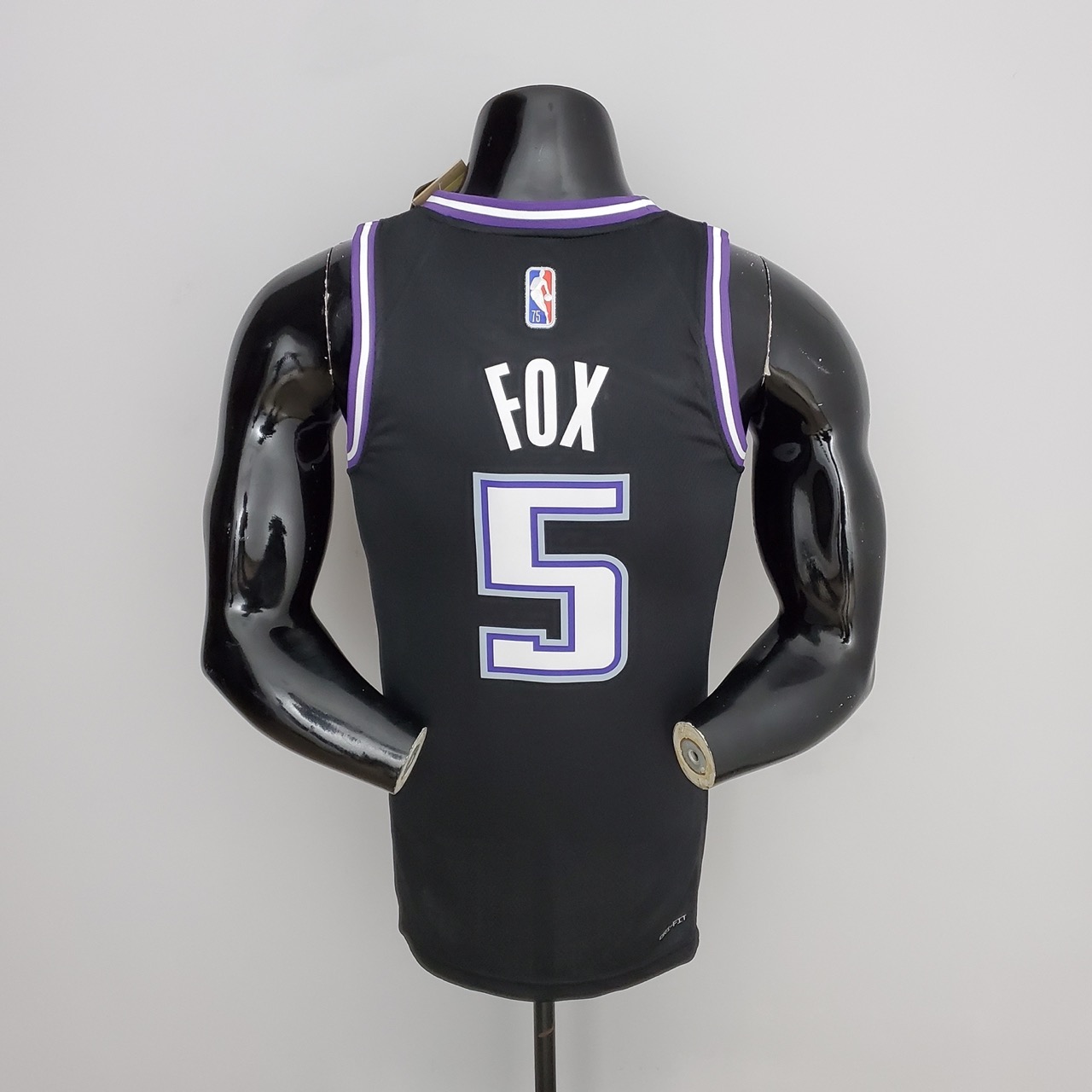 Camiseta Sacramento Kings Fox #5 Kings City Edition Black - Imagen 2