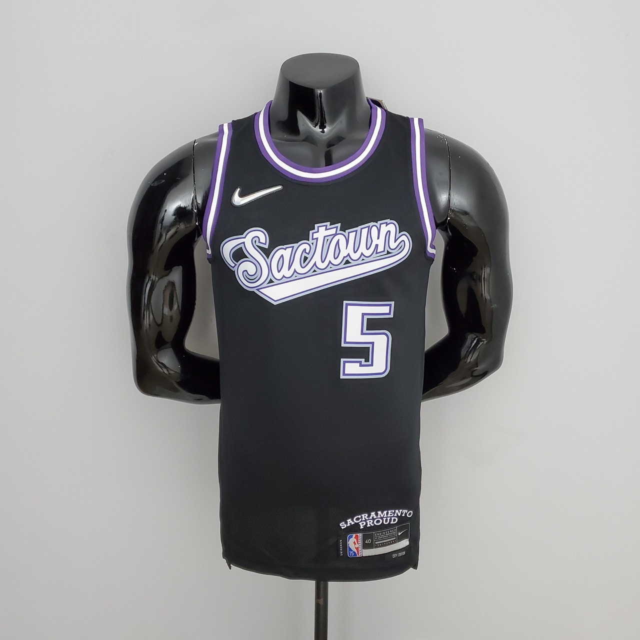 Camiseta Sacramento Kings Fox #5 Kings City Edition Black