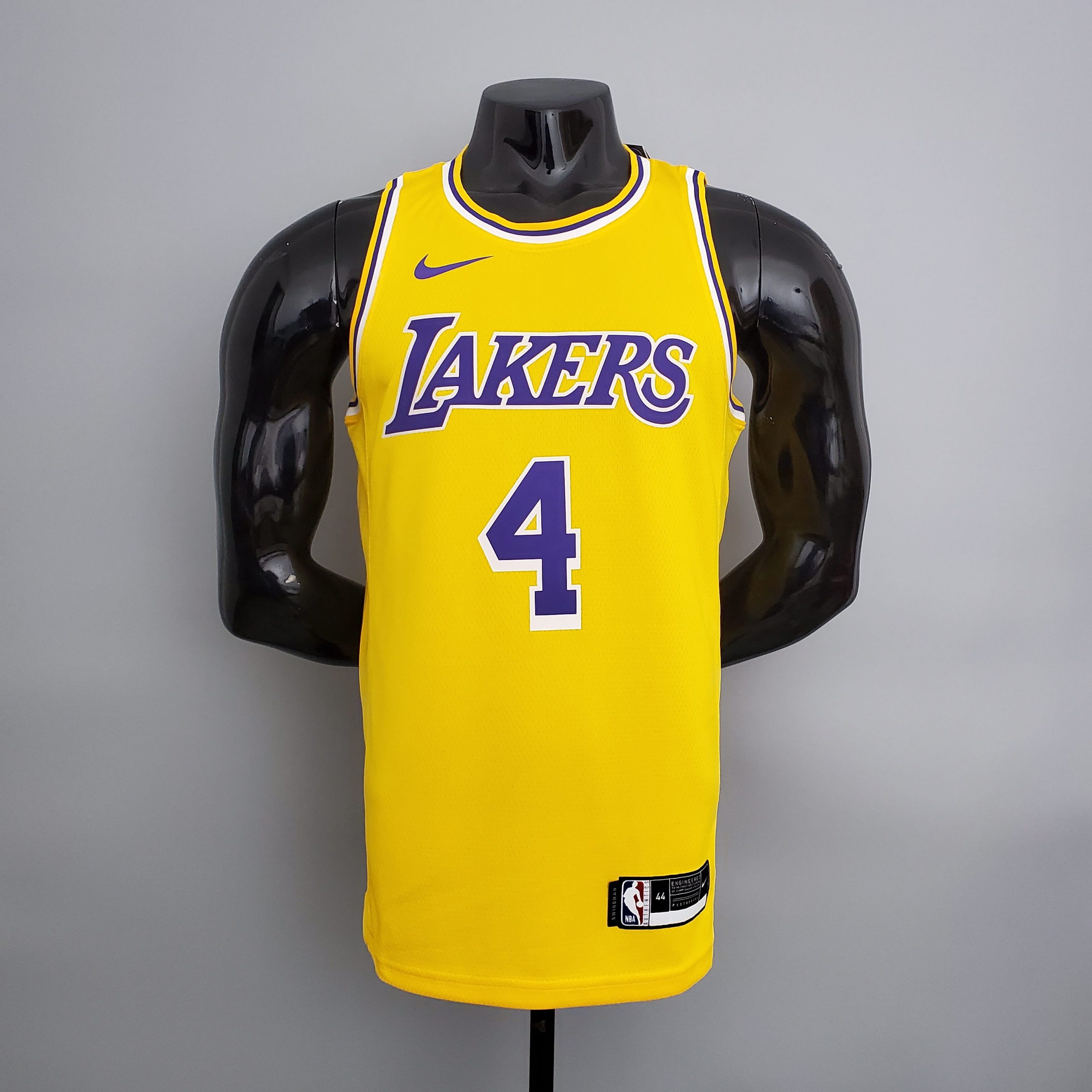 Camiseta Los Angeles Lakers Rondo #4 Edition Round Neck Yellow