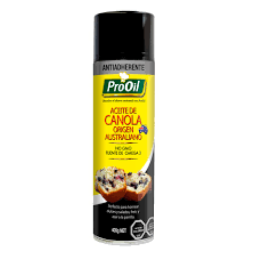 Aceite de Canola en Spray 400 grs Marca Pro Oil