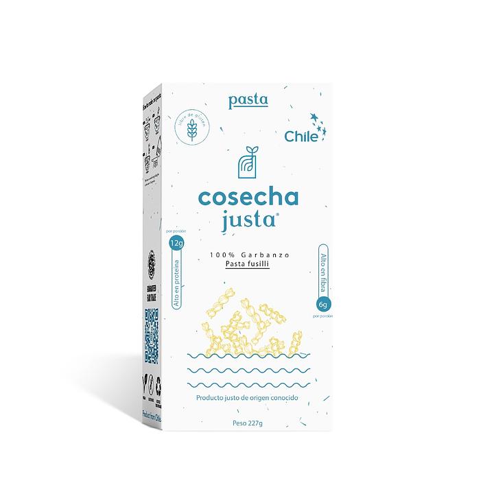 Pasta fusilli de garbanzo 227 gr Marca Pasta Cosecha Justa