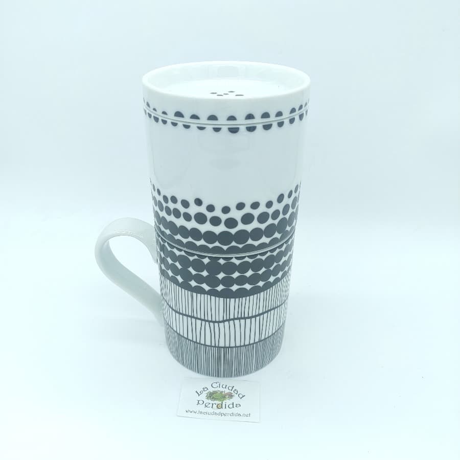 Café todo en uno blanco y negro