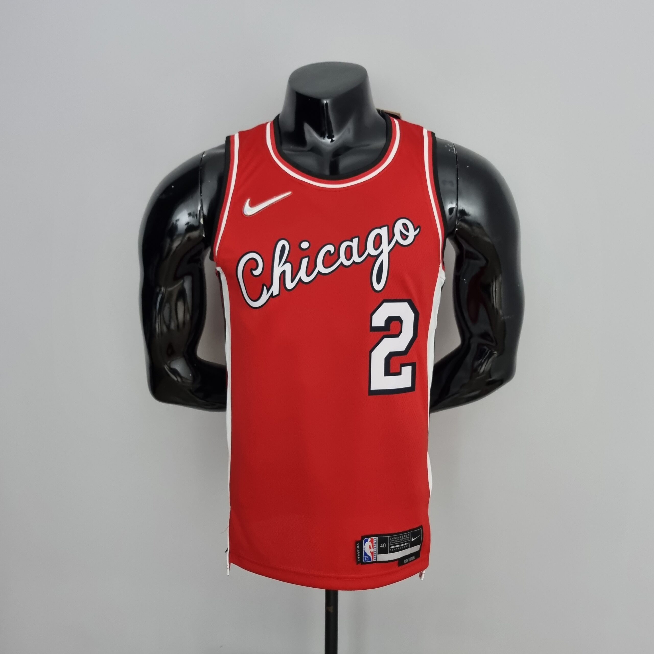 Camiseta Chicago Bulls Ball #2 City Edition Red