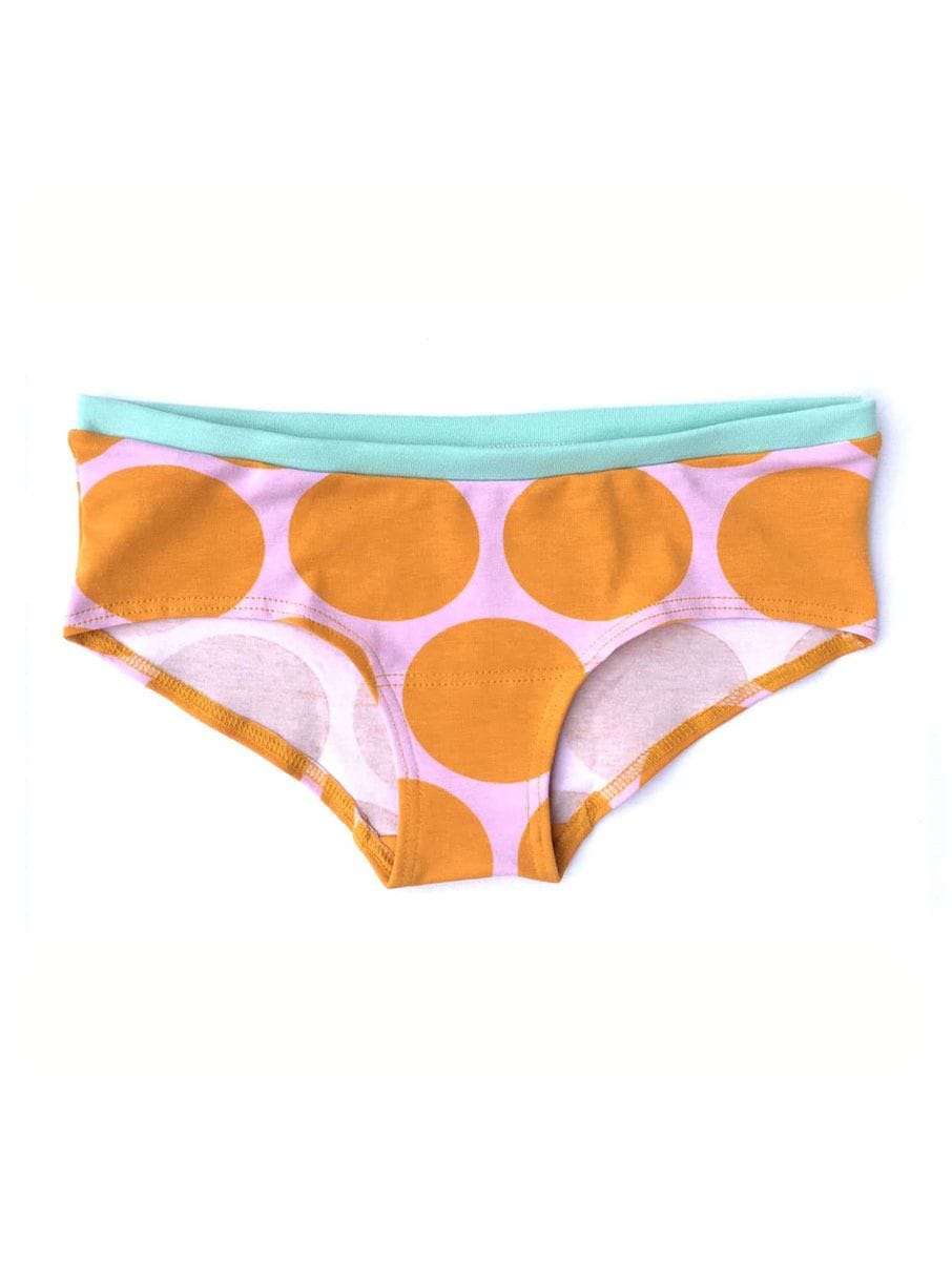 Bragas culotte algodón orgánico con lunares naranjas
