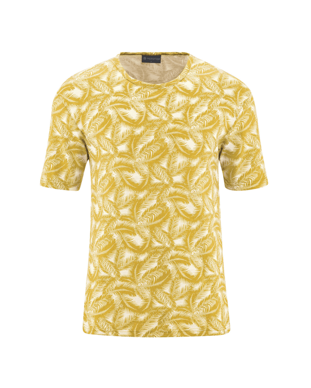 Camiseta de cáñamo y algodón orgánico, estampado palmera - Imagen 6