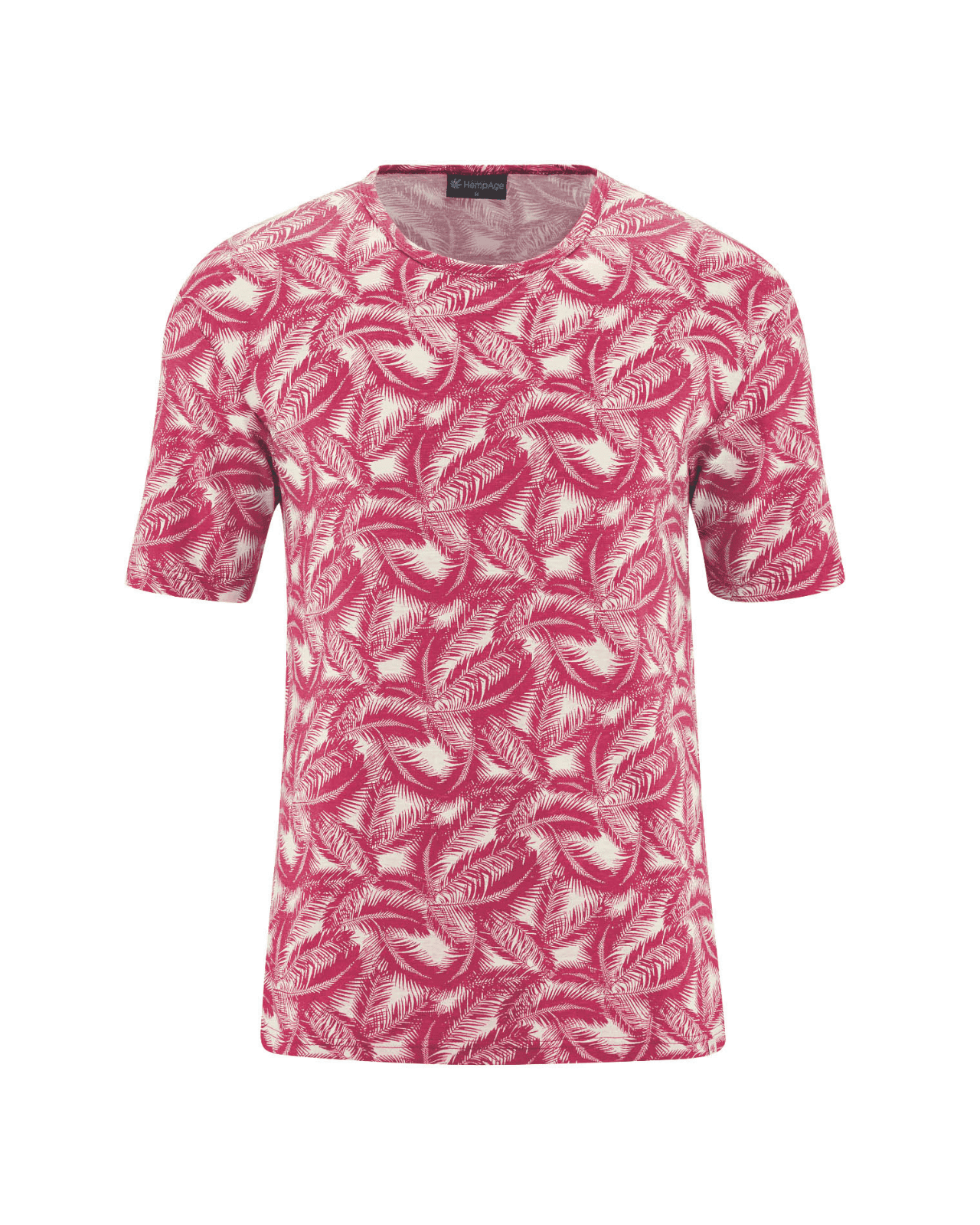 Camiseta de cáñamo y algodón orgánico, estampado palmera - Imagen 5