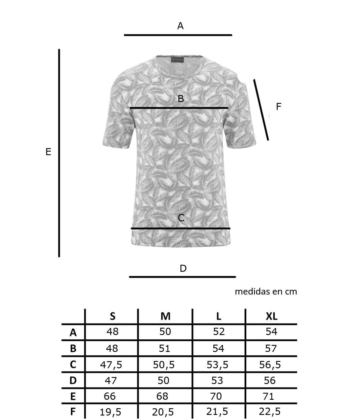 Camiseta de cáñamo y algodón orgánico, estampado palmera - Imagen 7