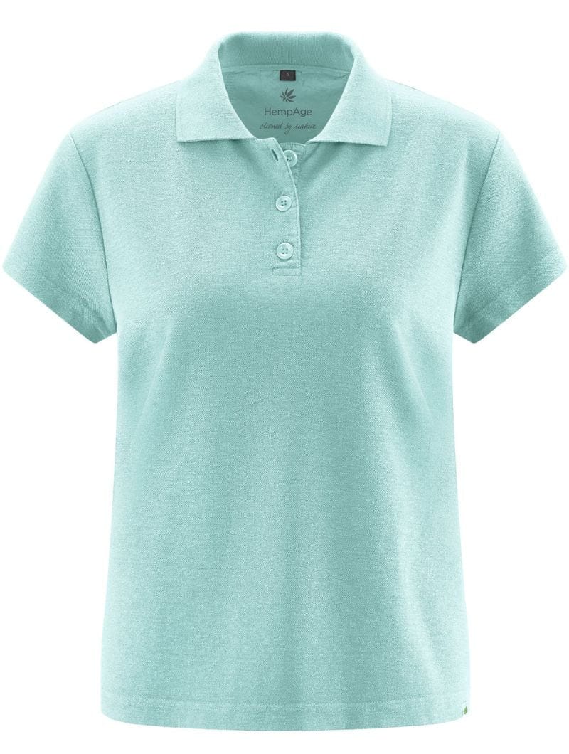 Polo clásico mujer de cáñamo y algodón orgánico - Imagen 8