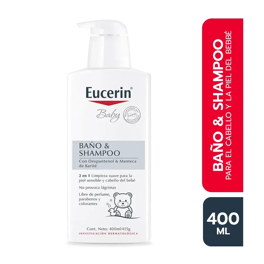 Eucerin Baby Baño y Shampoo X 400 ML