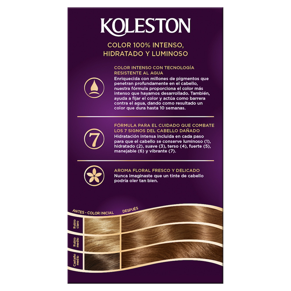 Tinte para Cabello KOLESTON Kit Marrón Armonia #777 - Imagen 2