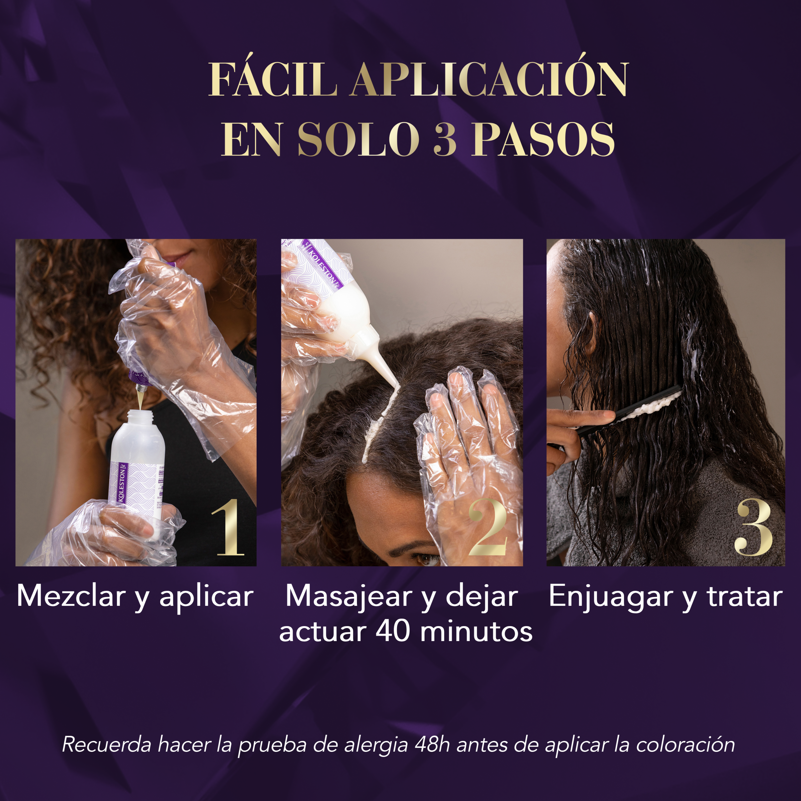 Tinte para Cabello KOLESTON Kit Marrón Armonia #777 - Imagen 4