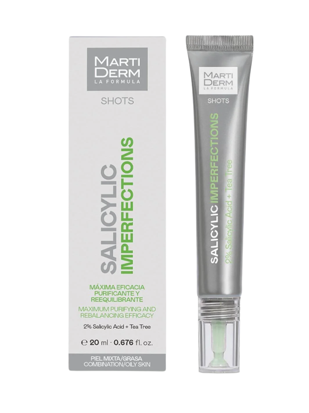 MartDerm Shot Salicylic Imperfections Suero Matificante y Reductor de imperfecciones 20ml