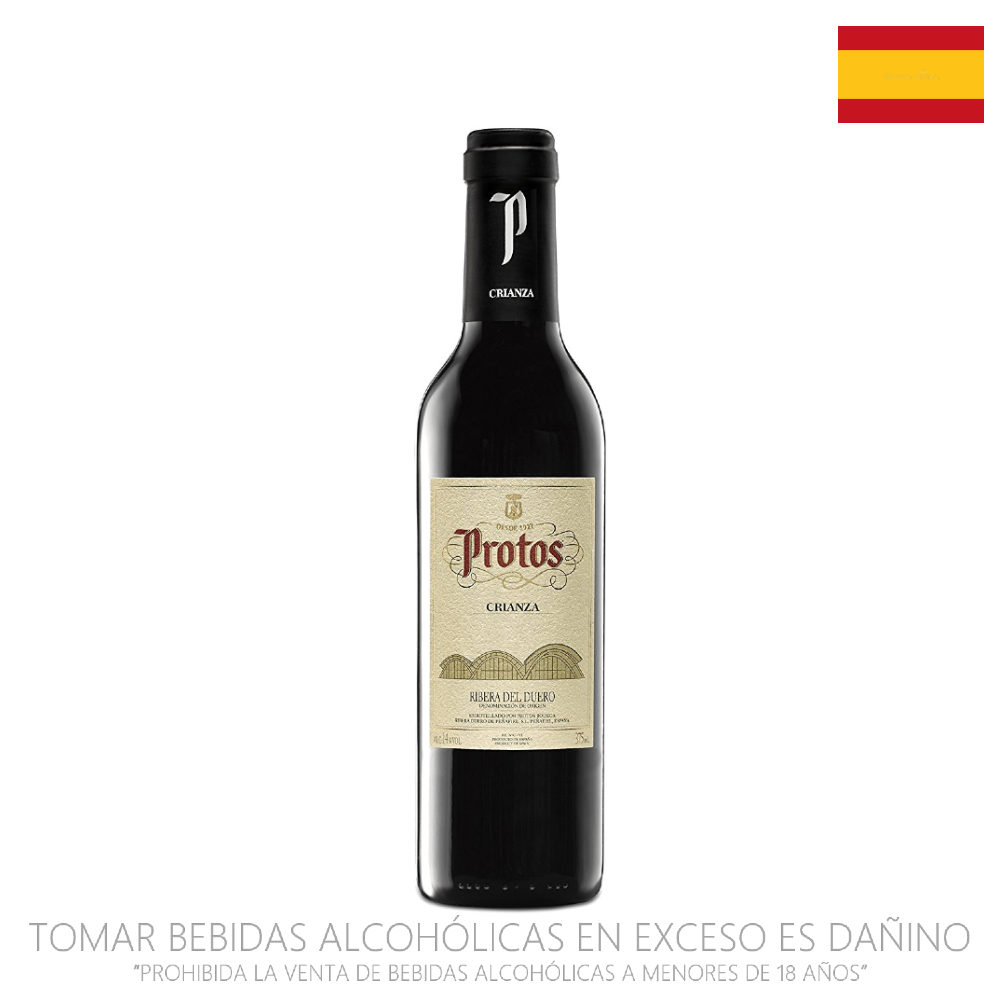 Vino Tinto Tempranillo Protos Crianza x 375ml