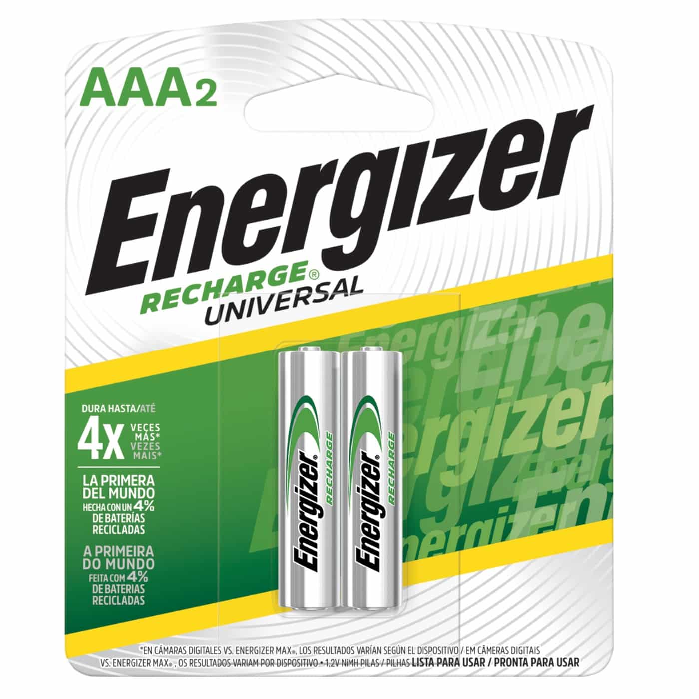 Pila ENERGIZER Recargable AAA x 2