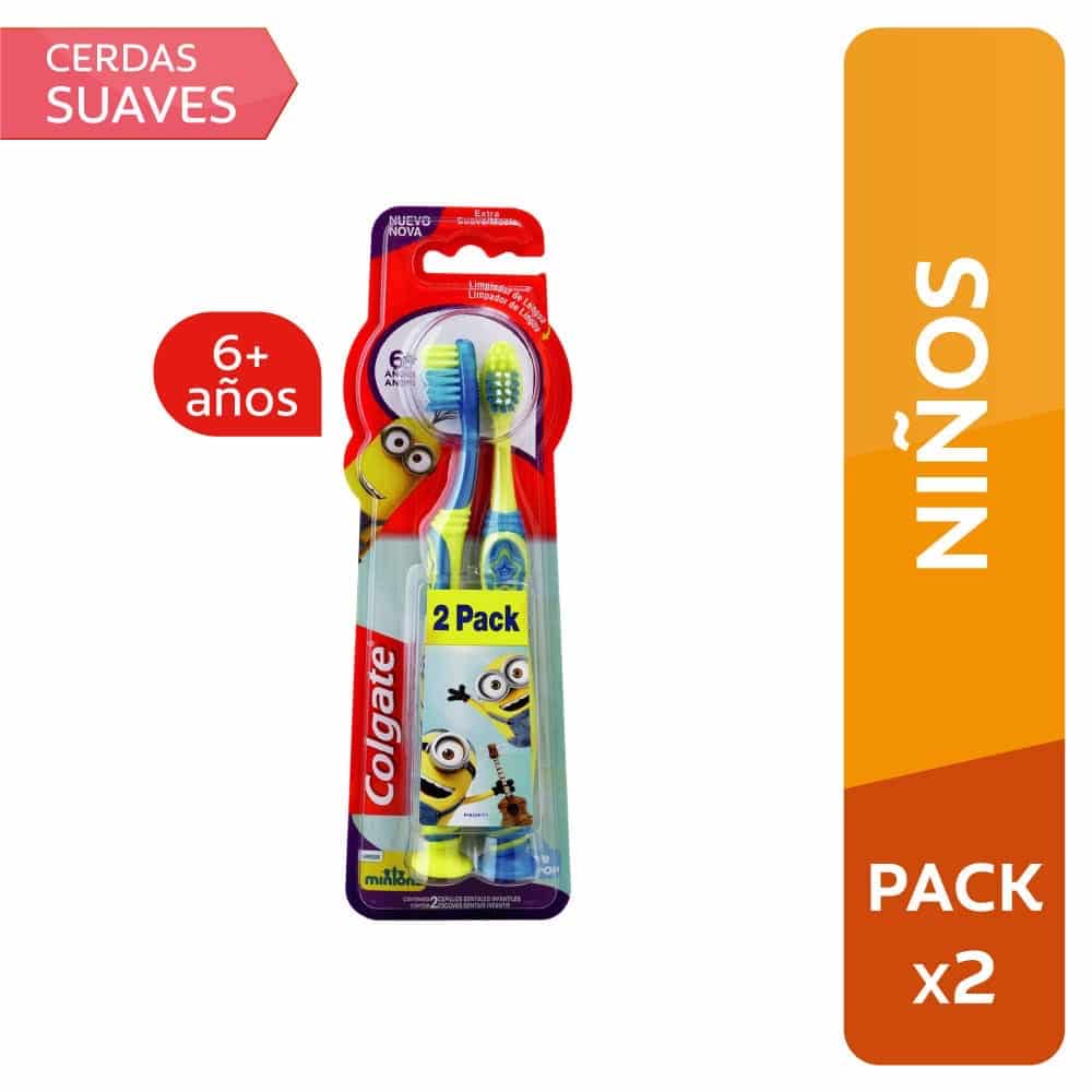 Cepillo Dental COLGATE Smiles 6 + años Bipack Minions