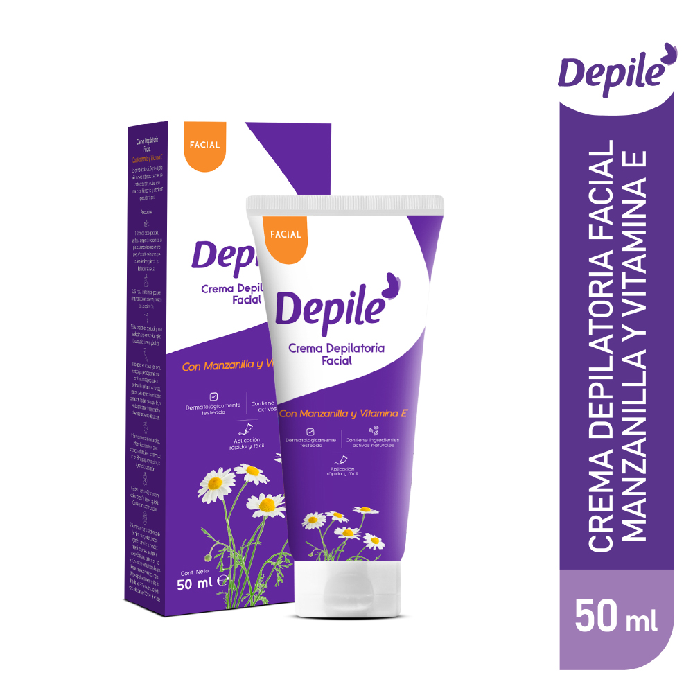 Crema Facial DEPILÉ Manzanilla Tubo 50ml