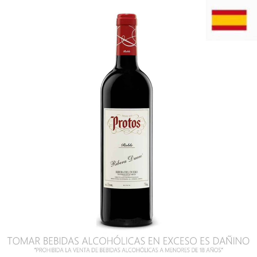Vino Tinto Tempranillo Protos Roble x 750ml