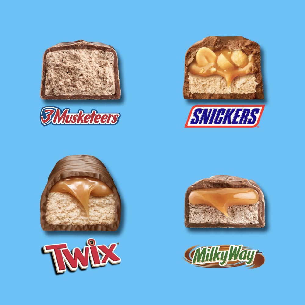 Bolsa Chocolates Minis Snickers MilkyWay Twix 3Musketeers Bolsa x 235 g - Imagen 2