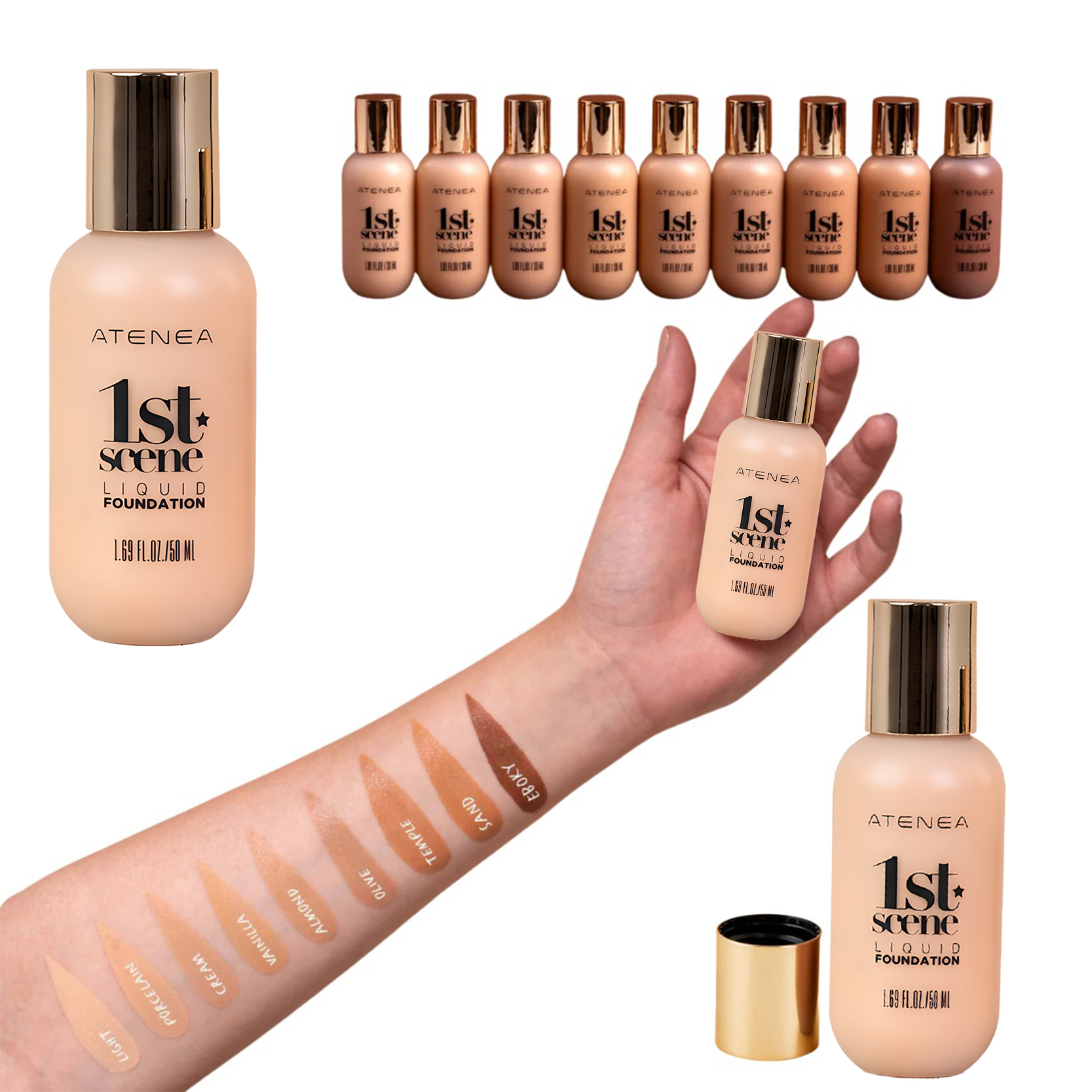 Base grande 1st Atenea Profesional Alta Cobertura 50 ml - Imagen 3