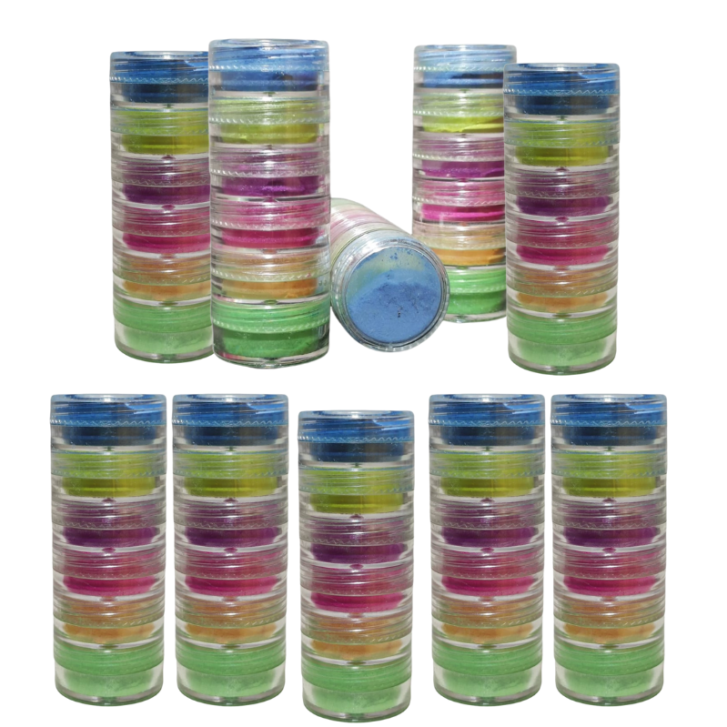 Pack x10 Pigmento Neón pastel Sombras Ojos PROMO