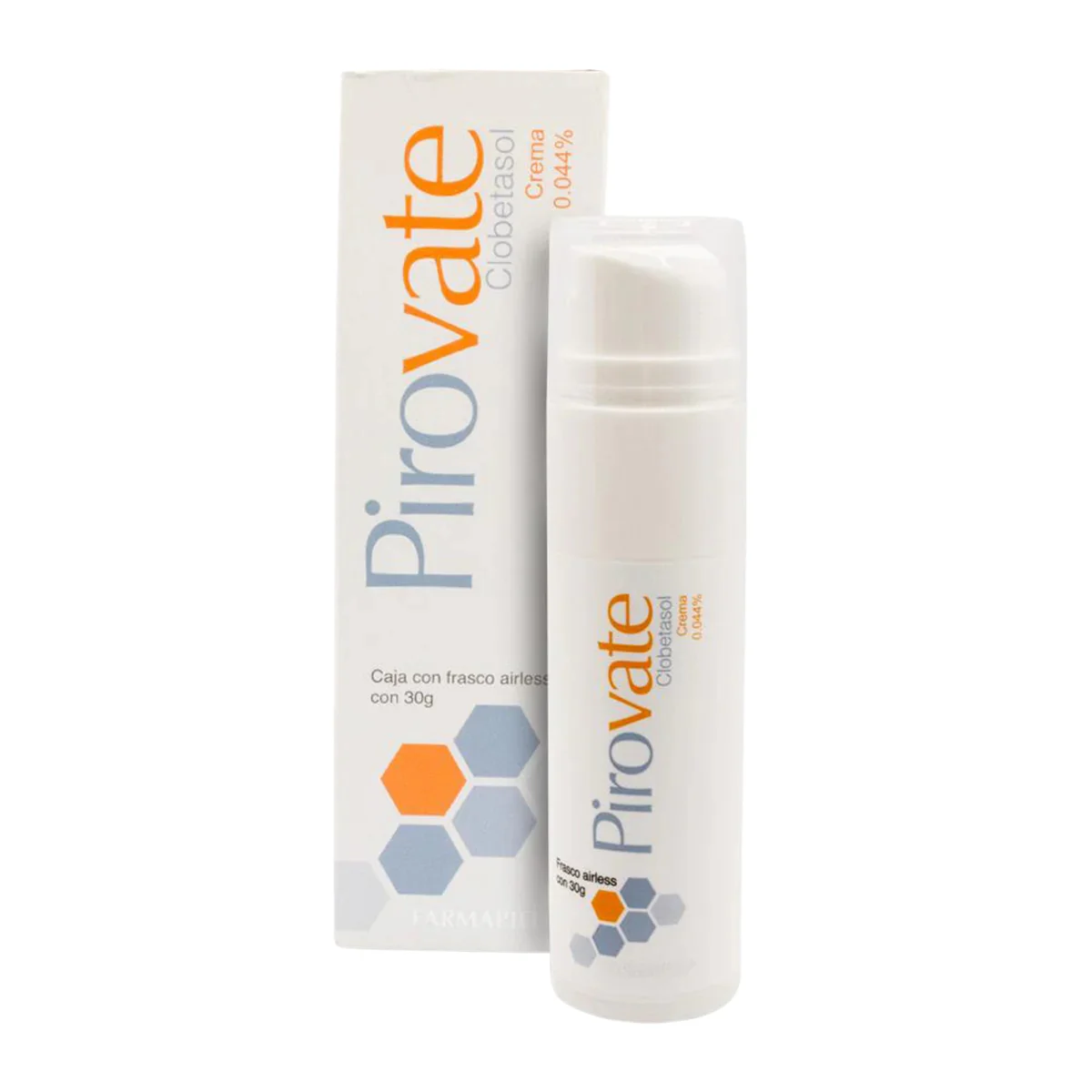 Pirovate Clobetasol Crema 0.044% frasco airless con 30g