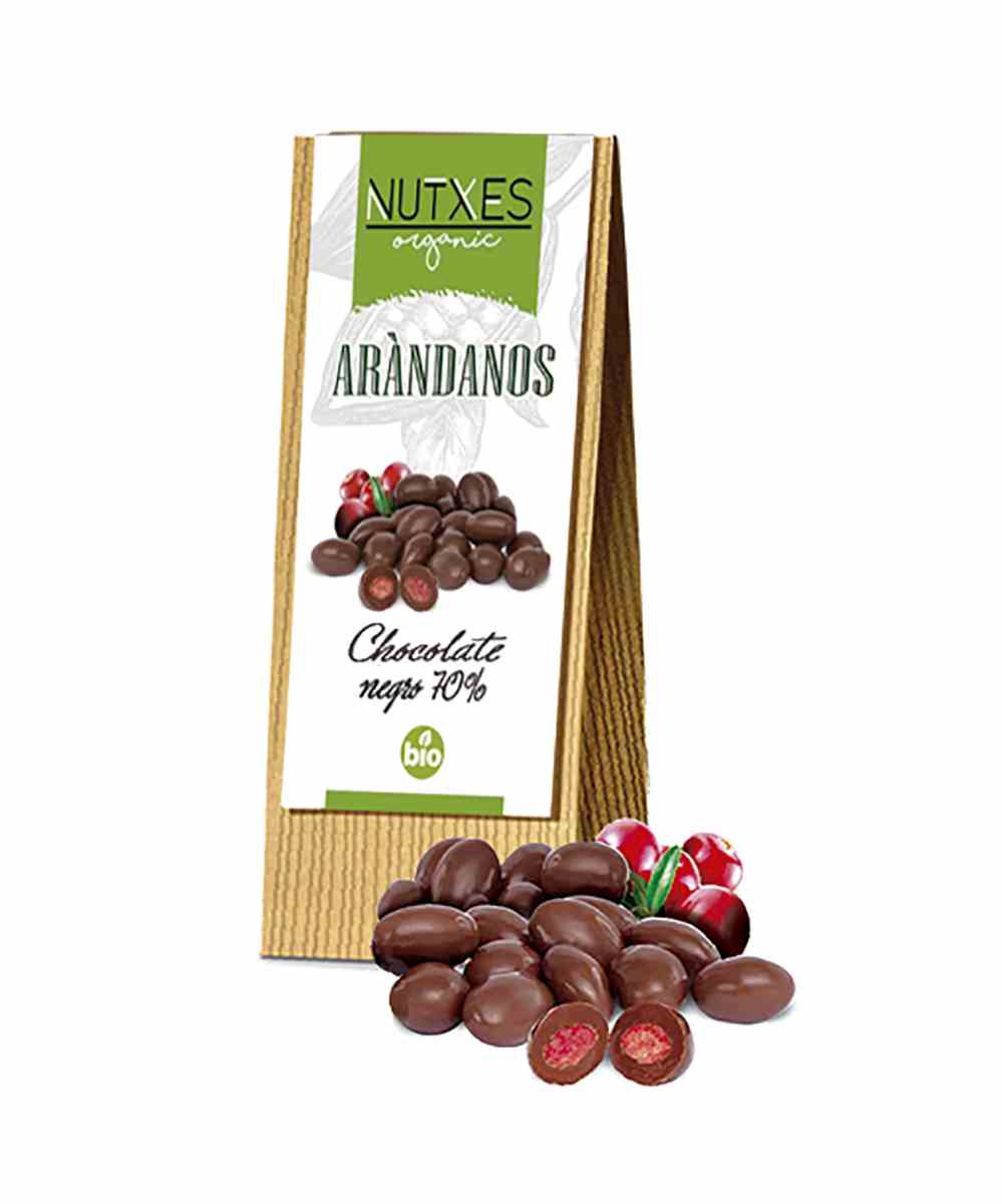 Arándanos con chocolate negro 70% BIO 200g Nutxes - Imagen 3