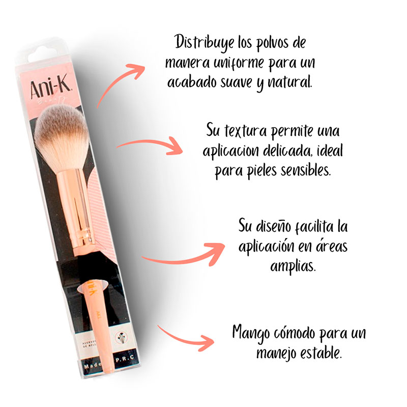 Brocha Profesional Ani-k Polvos - Imagen 3