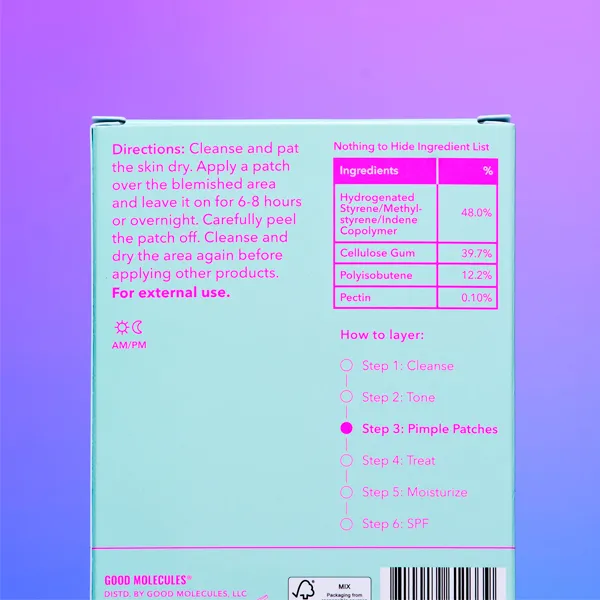 Parches para granos 60 uni Good Molecules - Imagen 4