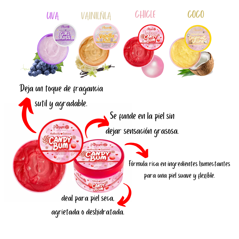 Mantequilla Corporal Hidratante Purpure Grande 220 gr - Imagen 3