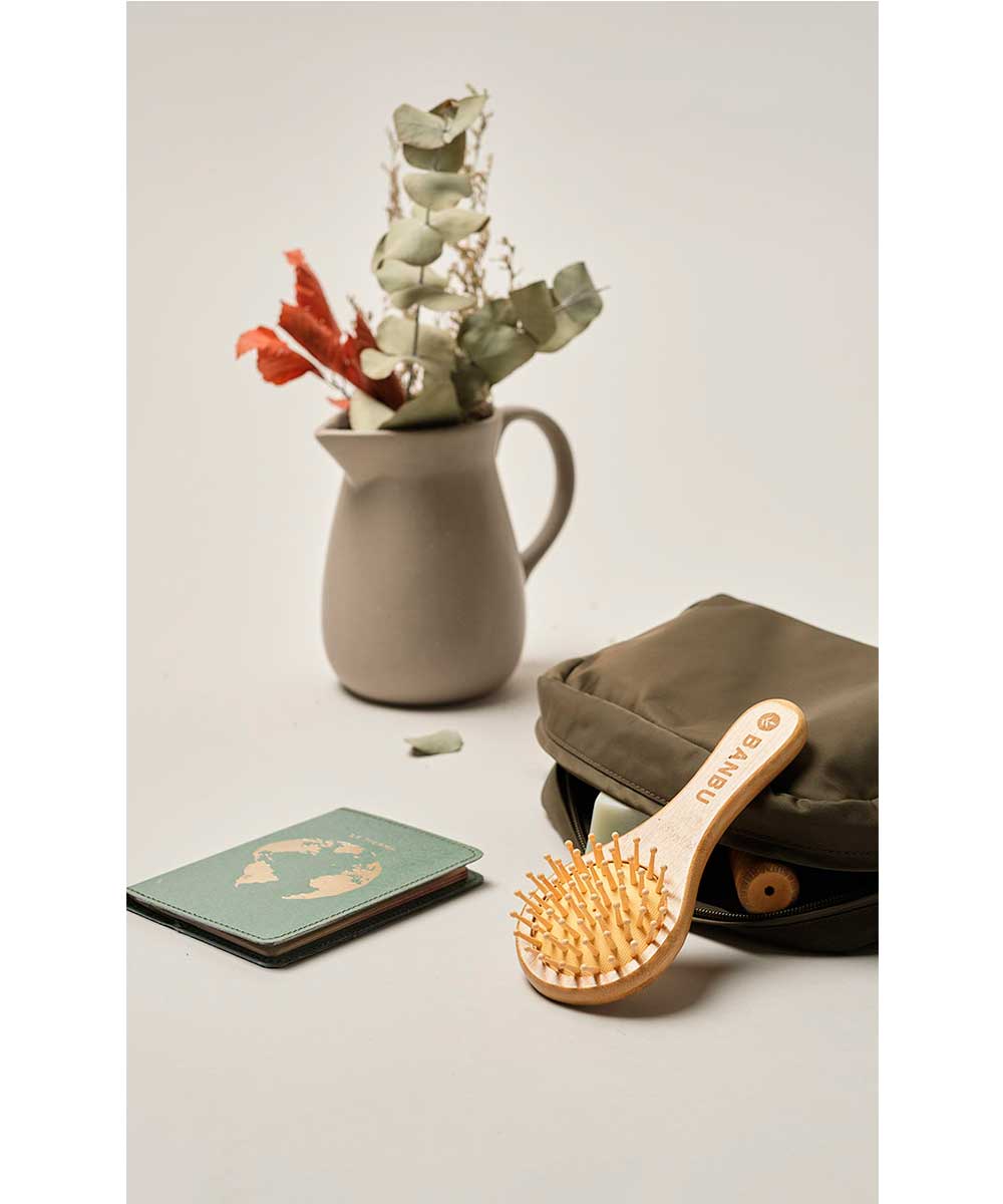 Cepillo Viaje de madera de bambú - Imagen 3