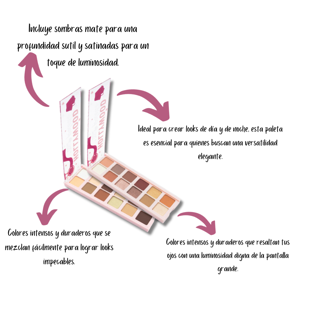 Paleta de sombras Hollywood Trendy - Imagen 2