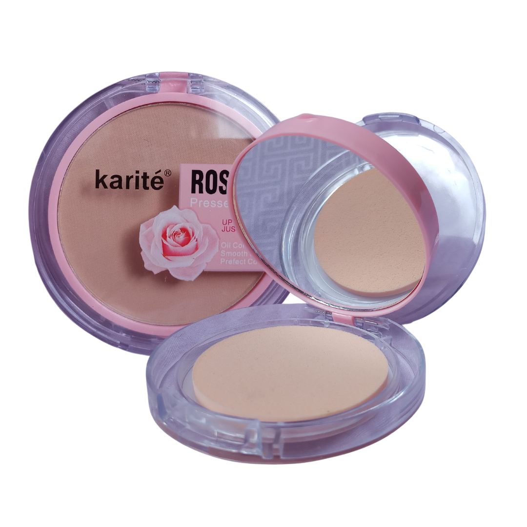 Polvos compactos mate extracto Rosas