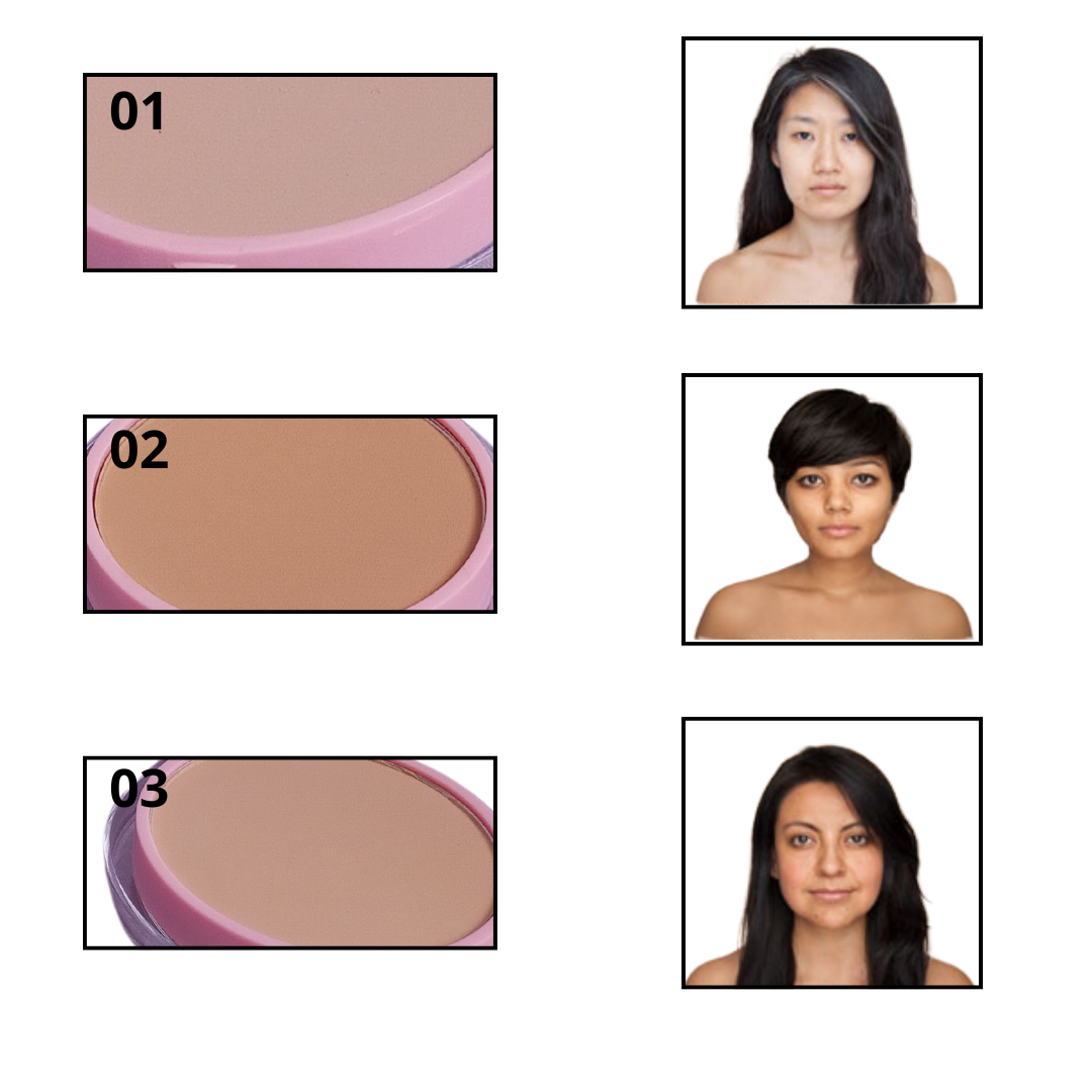 Polvos compactos mate extracto Rosas - Imagen 3