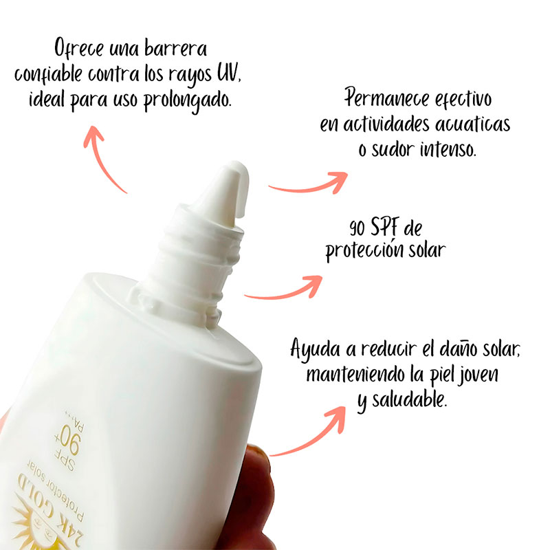 Protector Solar 24k Gold SPF90+ waterproof - Imagen 2