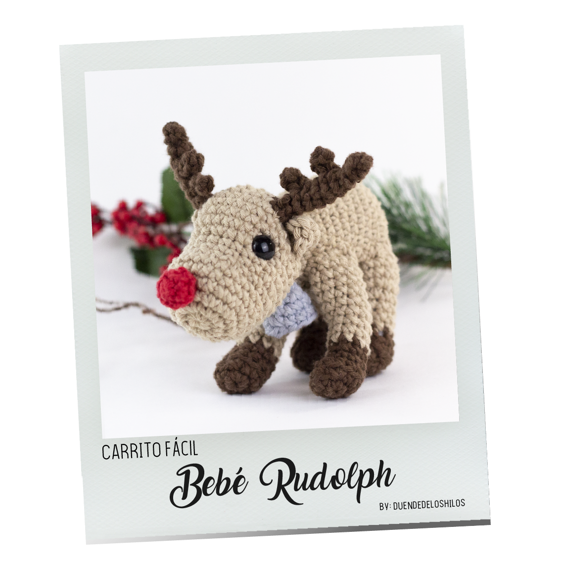 Reno amigurumi ¡Carrito Fácil! – Tamaño Medio