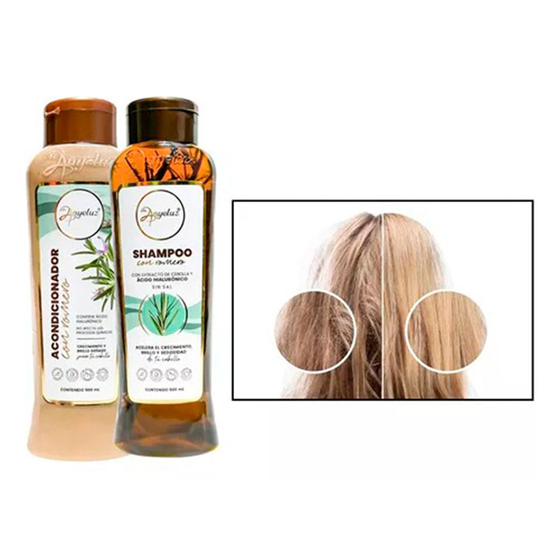 Kit Shampoo + Acond Romero Crecepelo Anyeluz - Imagen 3