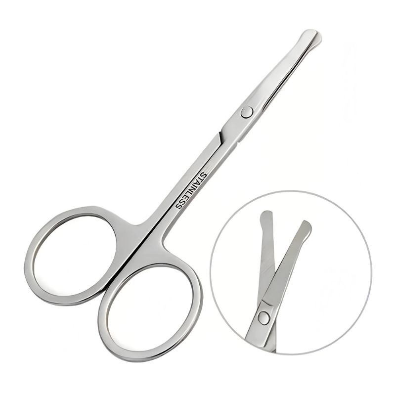 Tijera Mini Cejas y Nariz Punta Redonda - Imagen 2